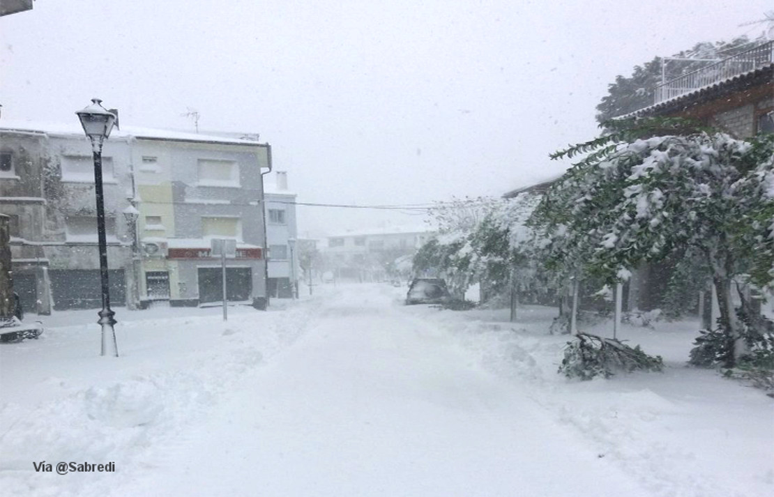 Se cumple un año de la impresionante nevada en Piornal