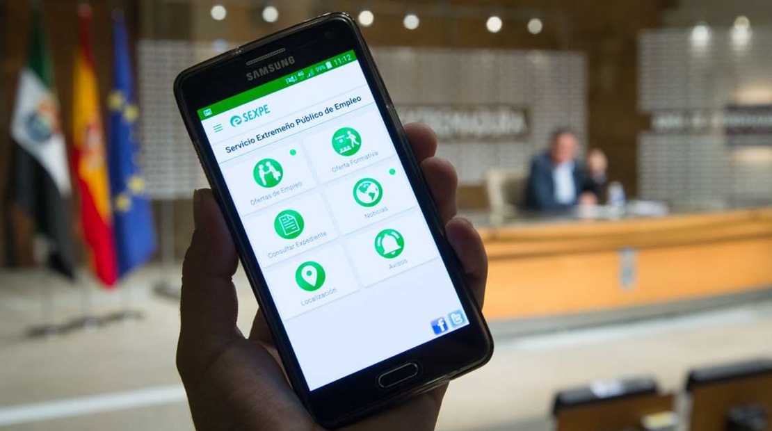La App del Sexpe permitirá renovar la cartilla del paro desde el móvil