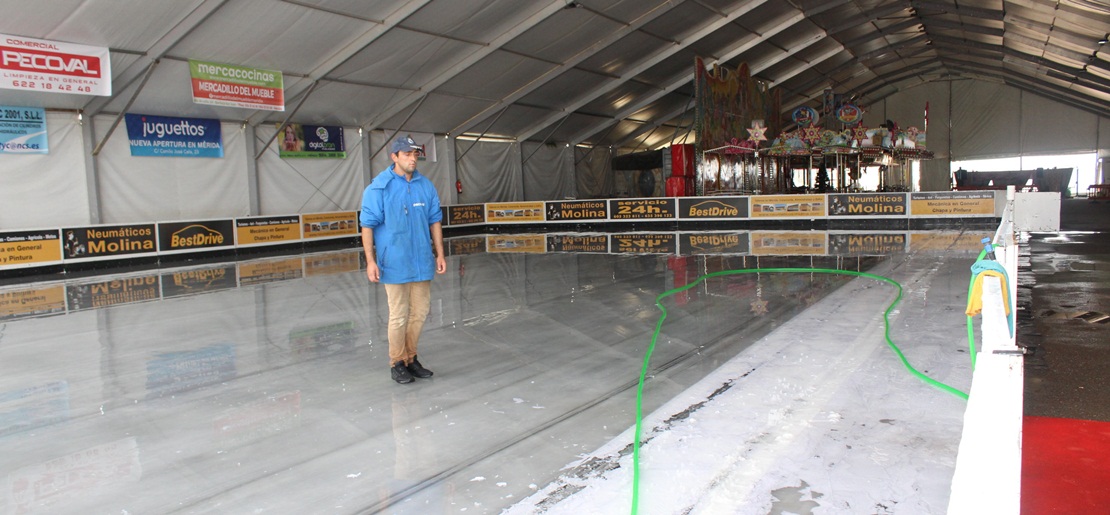 Una gran pista de hielo se instala en Mérida