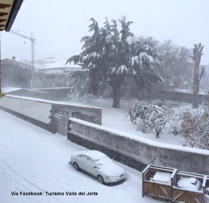 Se cumple un año de la impresionante nevada en Piornal