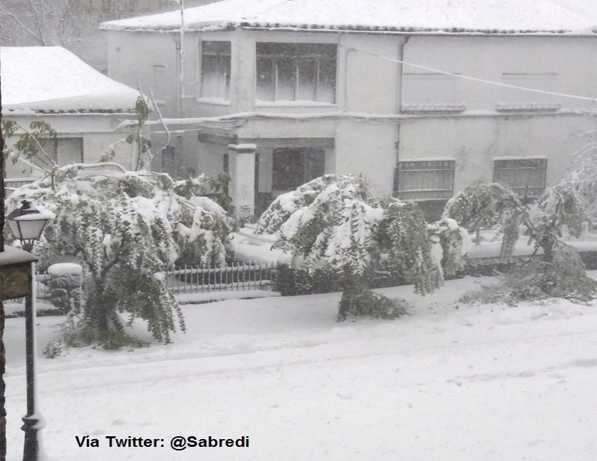 Se cumple un año de la impresionante nevada en Piornal