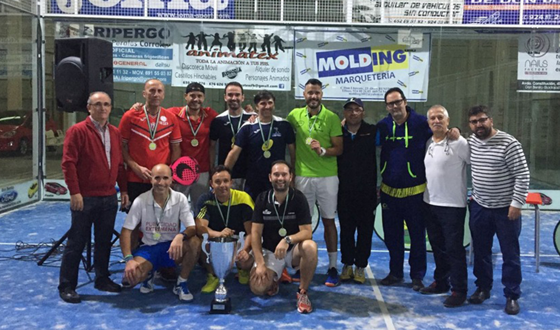Gran participación en los Campeonatos de Extremadura de pádel