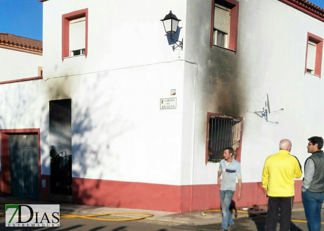 Incendio en una vivienda de Villanueva del Fresno