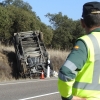 Salva su vida de milagro en la carretera Cáceres-Badajoz