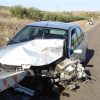 Brutal colisión en la Carretera de Olivenza