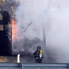 Un incendio en un tráiler provoca grandes retenciones en la A-5