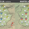 Previsión meteorológica en Extremadura. Días 28, 29 y 30 de noviembre