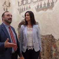 Recuperadas las pinturas de dos salas del Museo Histórico de Llerena