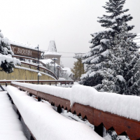 La nieve visita el norte peninsular estos días de manera copiosa