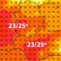 Extremadura roza los 25ºC, antes de las posibles lluvias del fin de semana