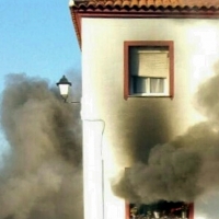 Incendio en una vivienda de Villanueva del Fresno