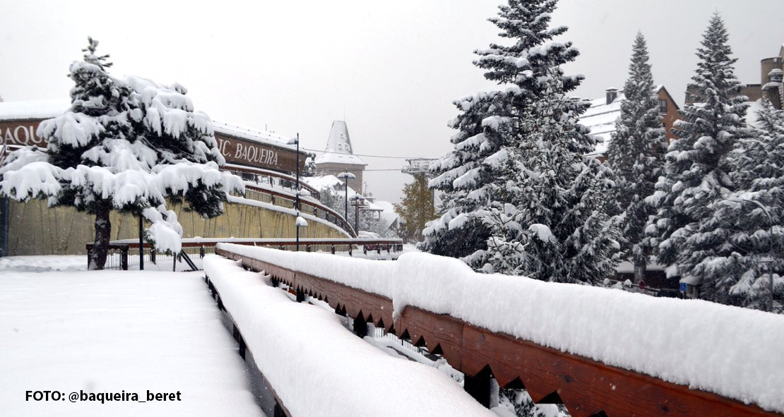 La nieve visita el norte peninsular estos días de manera copiosa