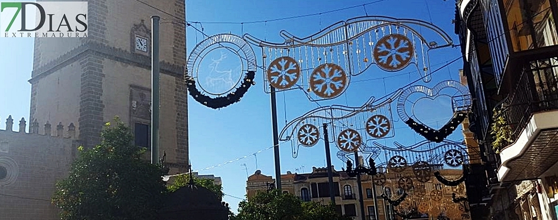 Calor y navidad en Badajoz