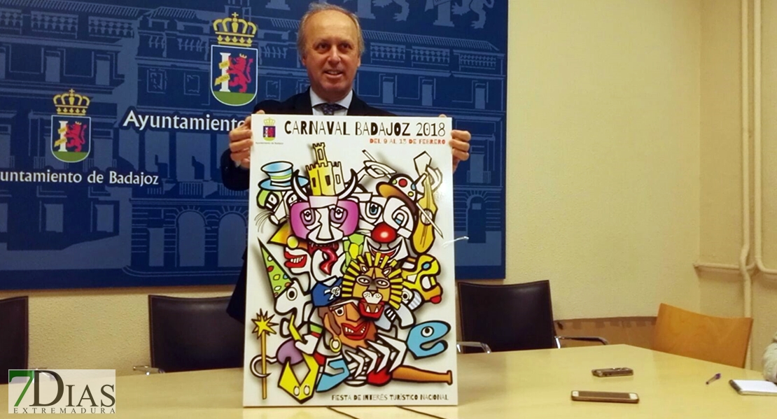 Presentado el cartel anunciador del Carnaval de Badajoz 2018
