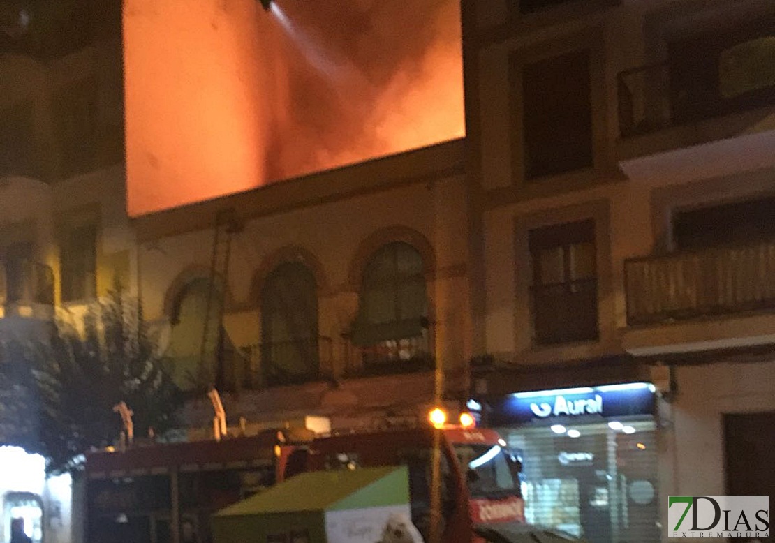 Incendio en una vivienda del centro de Mérida