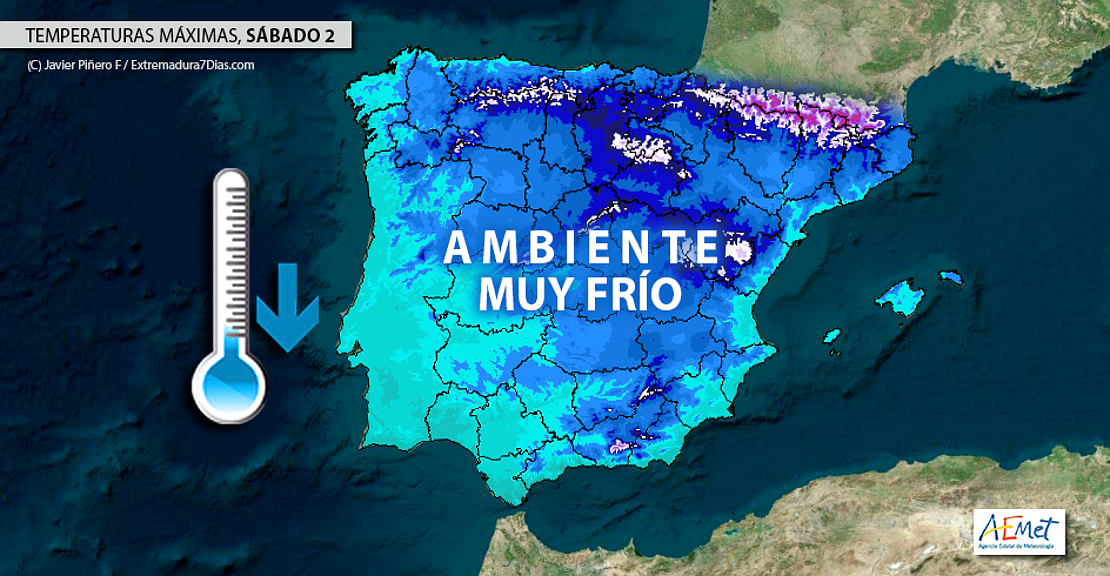 Las temperaturas tocarán fondo este fin de semana