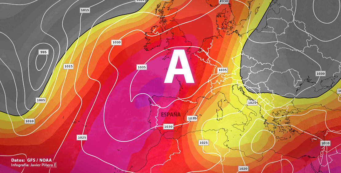 El anticiclón volverá a dominar la península durante gran parte de diciembre