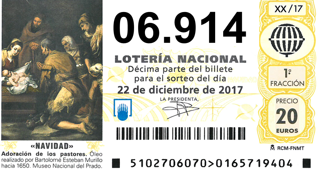 Sale tempranero el tercer premio de la Lotería de Navidad