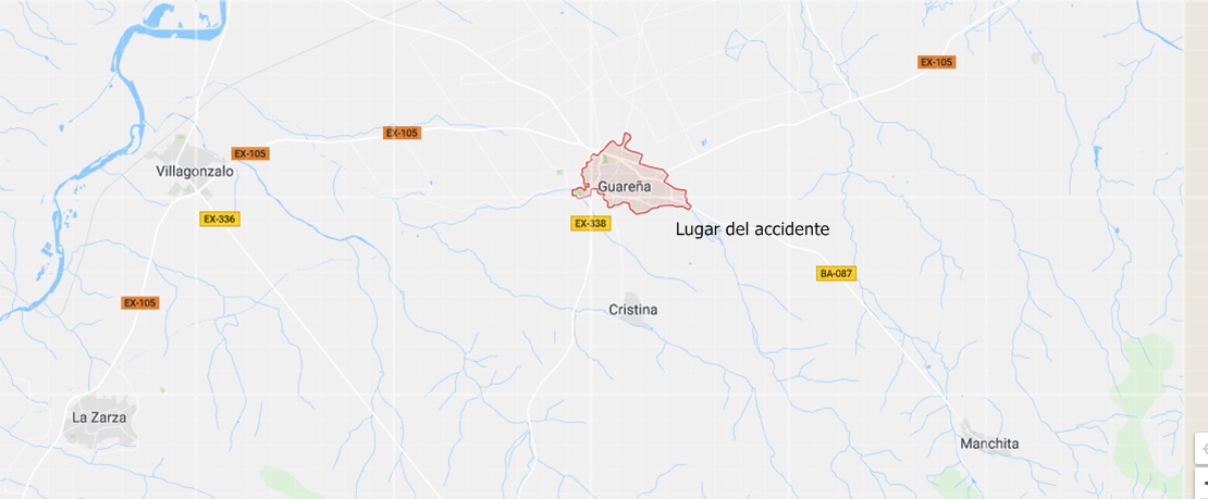 Fallece tras colisionar contra una farola en Guareña (Badajoz)