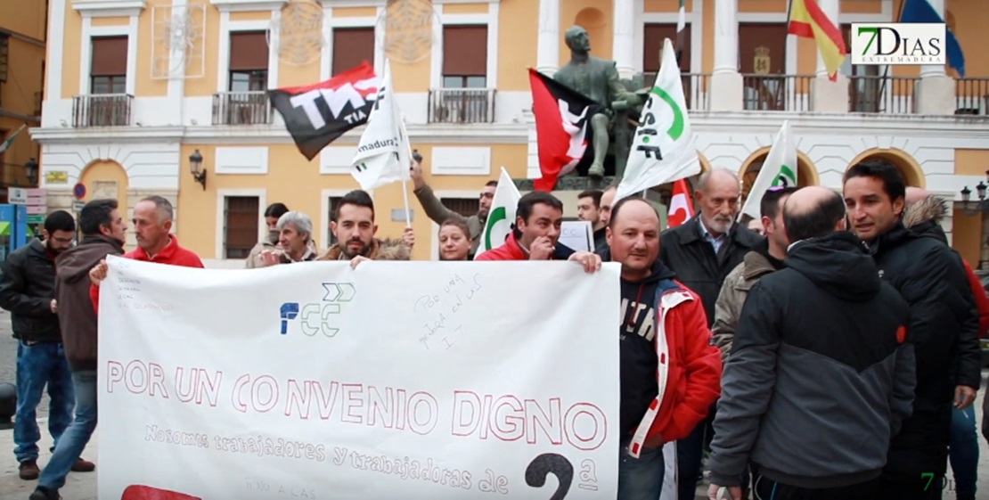 El servicio de limpieza de Badajoz, dispuesto a la huelga