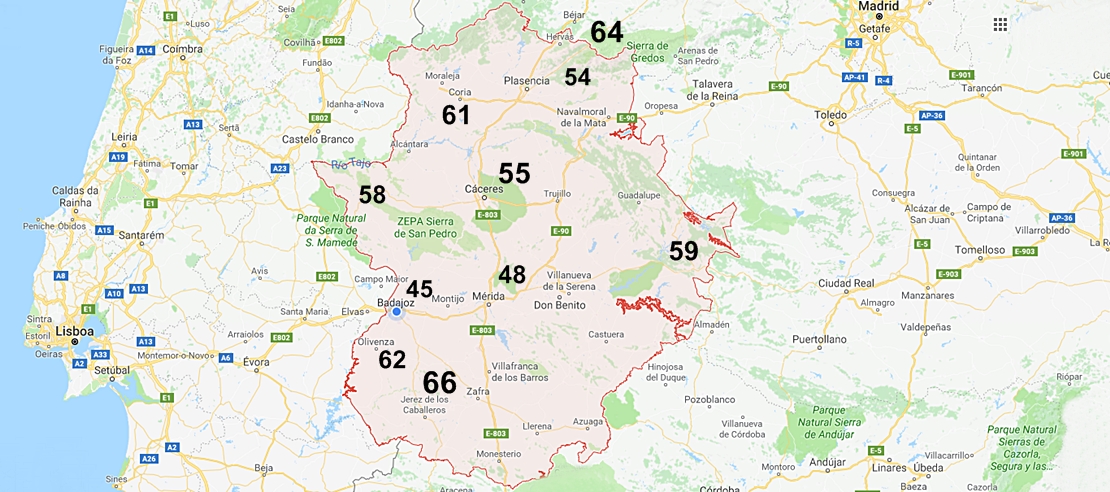 Ya se registran rachas de 70km/h en Extremadura
