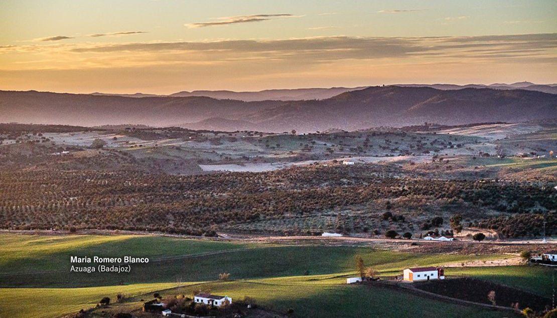 Imágenes de las heladas al amanecer en Extremadura este diciembre