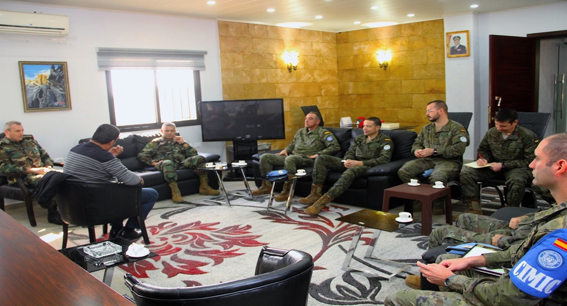 Jefes de la brigada ‘Extremadura’ visitan la 7ª brigada libanesa