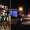 Accidente grave y vuelco en la zona de &#39;Las Crispitas&#39; (Badajoz)