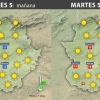 Previsión meteorológica en Extremadura. Días 5, 6 y 7 de diciembre
