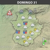 Previsión meteorológica en Extremadura. Días 30, 31 de diciembre y 1 de enero