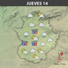 Previsión meteorológica en Extremadura. Días 13, 14 y 15 de diciembre