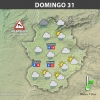 Previsión meteorológica en Extremadura. Días 29, 30 y 31 de diciembre