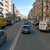 Estrechamiento por obras en Ricardo Carapeto