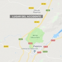 Dos nonagenarios heridos en un accidente cerca de Plasencia