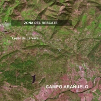 Complicado rescate en una zona montañosa de La Vera