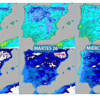 Las heladas remitirán con la entrada de lluvias débiles la próxima semana