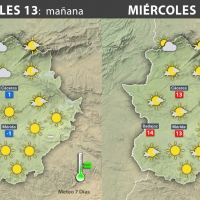 Previsión meteorológica en Extremadura. Días 13, 14 y 15 de diciembre