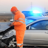 Grave accidente múltiple entre varios turismos en la carretera de Olivenza