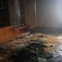 Arde su vivienda por secar la ropa junto al brasero eléctrico