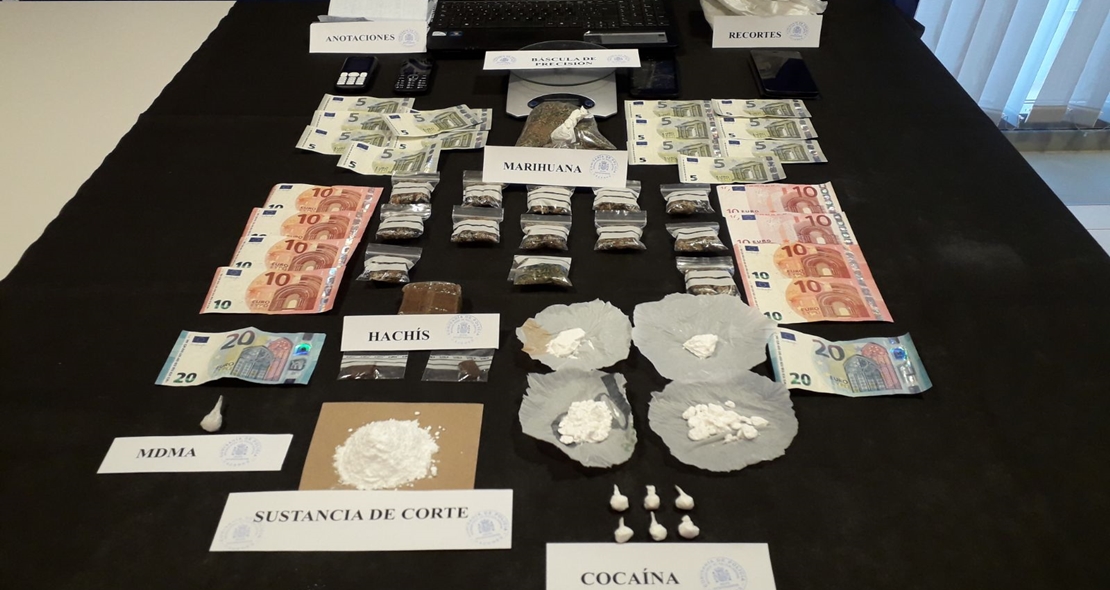 Tres detenidos en Cáceres capital por tráfico de drogas