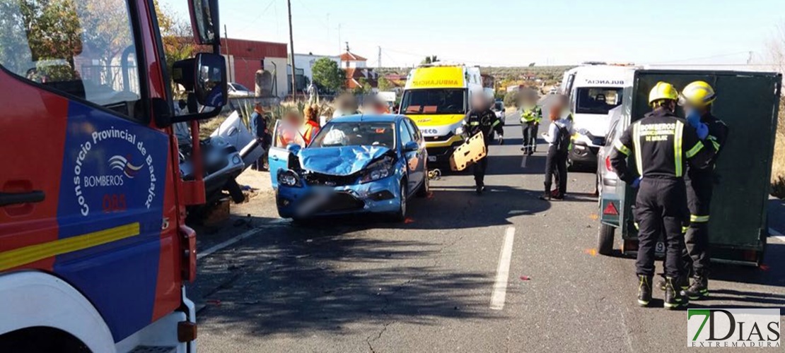 Accidente múltiple en Santa Marta de los Barros