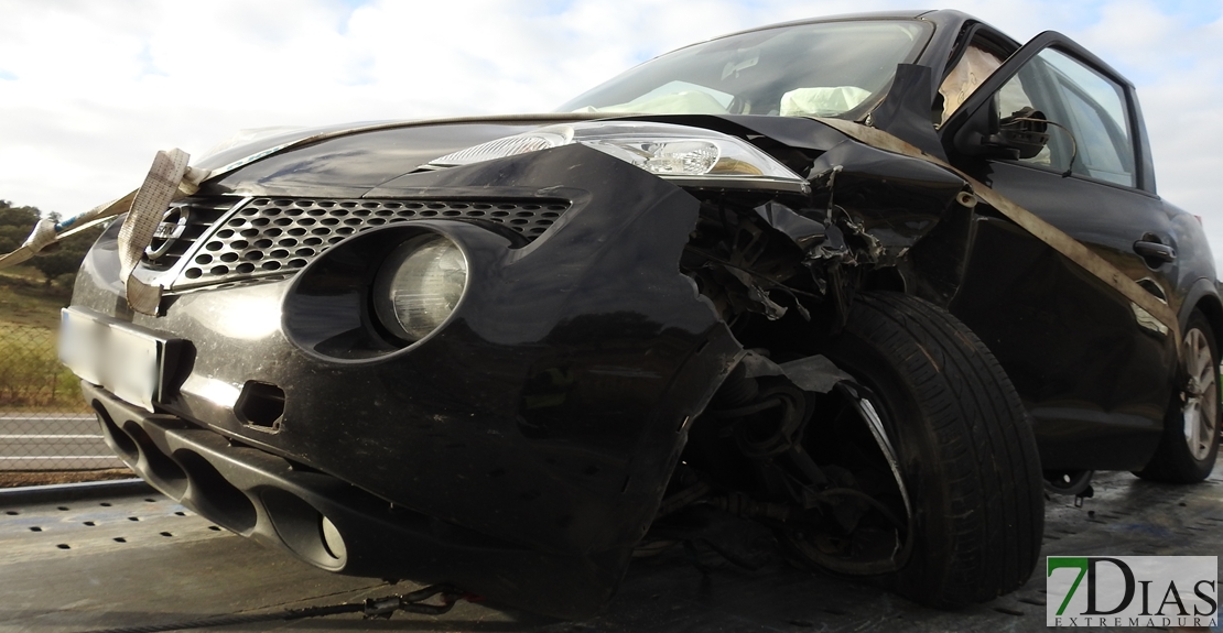 Accidente de tráfico en Zafra con atrapados