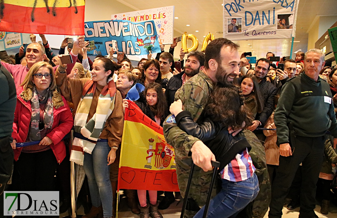Emotivas imágenes de la llegada de la Brigada Extremadura XI a Extremadura