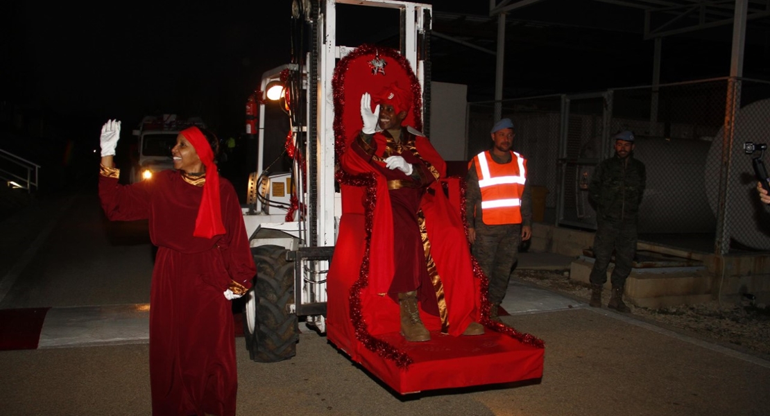 Los Reyes Magos de la Brigada Extremadura llevaron juguetes a los niños del Líbano