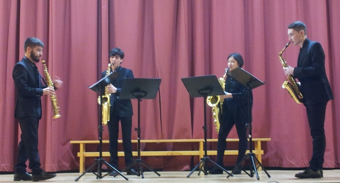 Estudiantes de música ofrecen un concierto navideño en la cárcel de Badajoz