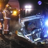 Accidente con vuelco en la carretera de Olivenza a Badajoz