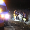 Accidente con vuelco en la carretera de Olivenza a Badajoz