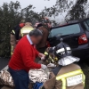 Un matrimonio sufre un accidente en la carretera Badajoz – Campomaior