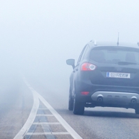 Extremadura amanece con niebla y cuatro puntos amarillos en las carreteras