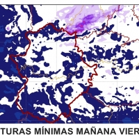 Toda Extremadura se levantará mañana en torno a cero grados
